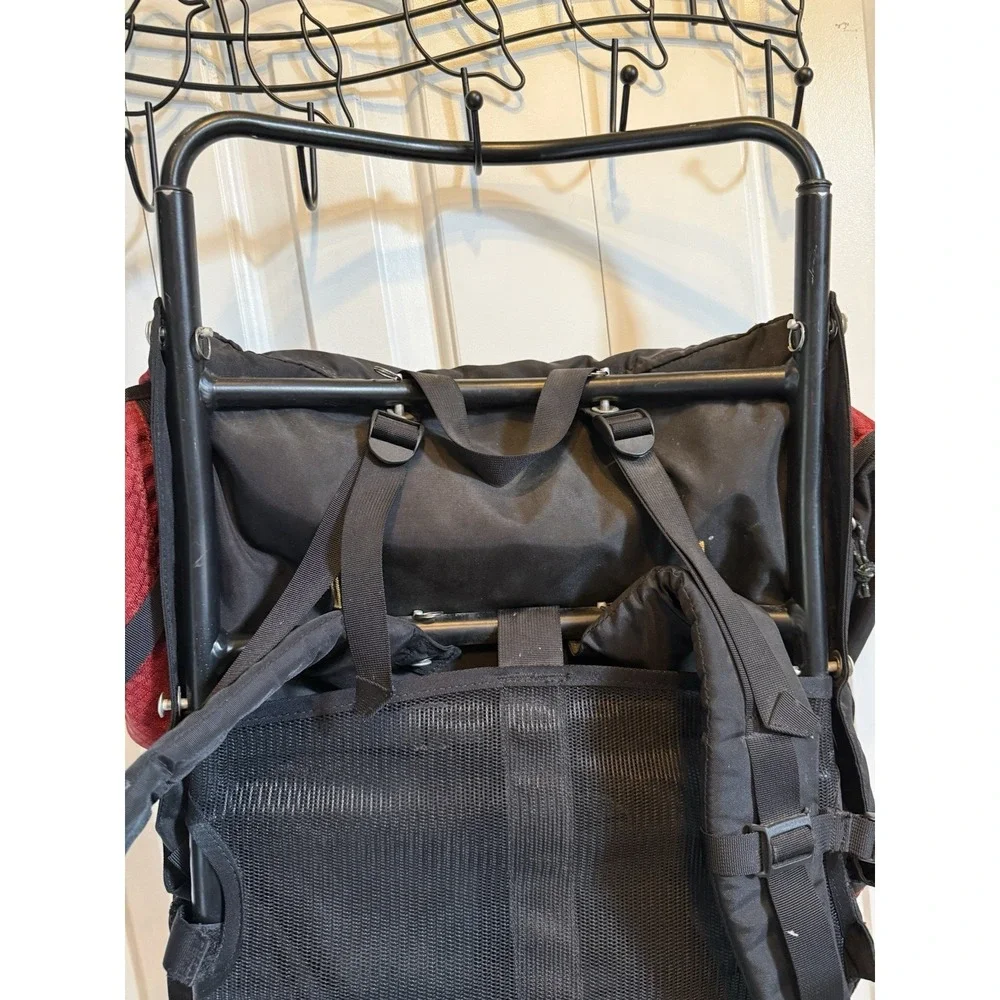 Vintage KELTY Large External Metal Frame Backpack  Sierra Crest Red Great Shape!